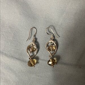 Elegant Silver and Gold Earrings
